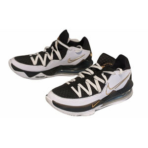 Nike LeBron 17 Low Metallic Gold Basketball Shoes Men's Size 7.5